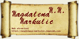 Magdalena Markulić vizit kartica
